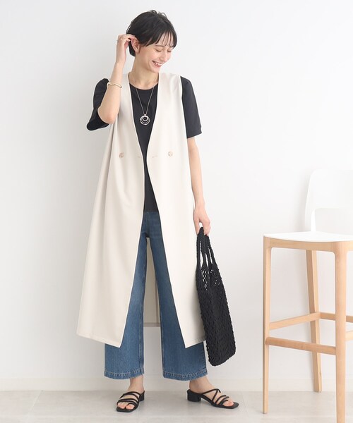 SHOO・LA・RUE(シューラルー)の「◆【SHOO ICE】前後異素材切替ドルマン(Tシャツ/カットソー・レディース・ライトグレー/ブラック/ブルー/オレンジ・00)」の11枚目の写真