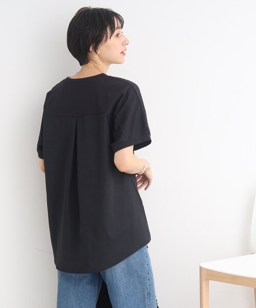 SHOO・LA・RUE(シューラルー)の「◆【SHOO ICE】前後異素材切替ドルマン(Tシャツ/カットソー・レディース・ライトグレー/ブラック/ブルー/オレンジ・00)」の17枚目の写真