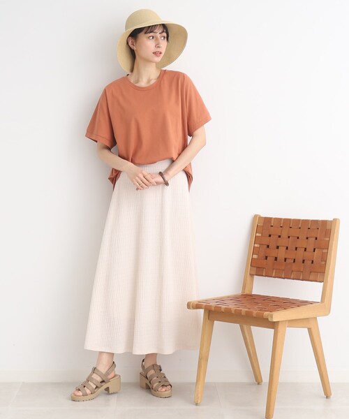 SHOO・LA・RUE(シューラルー)の「◆【SHOO ICE】前後異素材切替ドルマン(Tシャツ/カットソー・レディース・ライトグレー/ブラック/ブルー/オレンジ・00)」の18枚目の写真