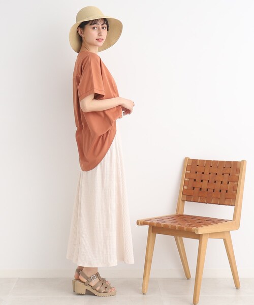 SHOO・LA・RUE(シューラルー)の「◆【SHOO ICE】前後異素材切替ドルマン(Tシャツ/カットソー・レディース・ライトグレー/ブラック/ブルー/オレンジ・00)」の19枚目の写真