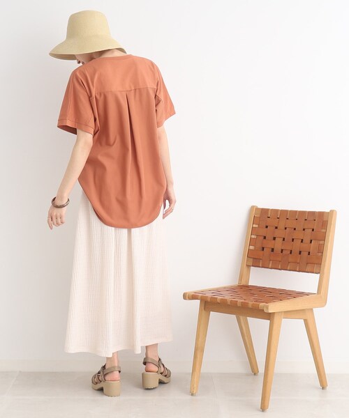 SHOO・LA・RUE(シューラルー)の「◆【SHOO ICE】前後異素材切替ドルマン(Tシャツ/カットソー・レディース・ライトグレー/ブラック/ブルー/オレンジ・00)」の20枚目の写真