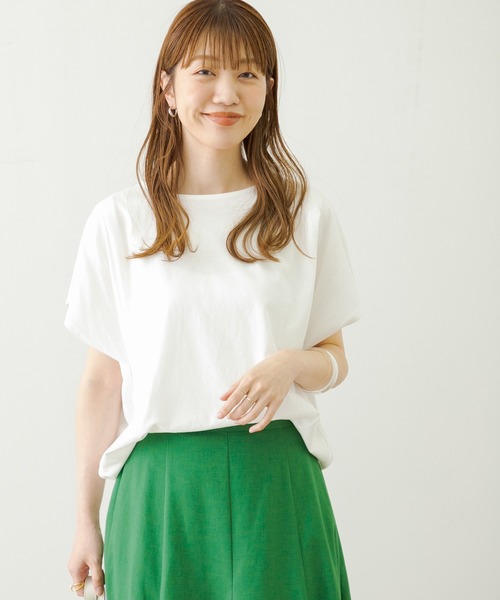 URBAN RESEARCH Sonny Label(アーバンリサーチサニーレーベル)の「ドルマンスリーブフレンチプルオーバー(Tシャツ/カットソー・レディース・ブルー/チャコールグレー/ホワイト/ベージュ・FREE)」の7枚目の写真