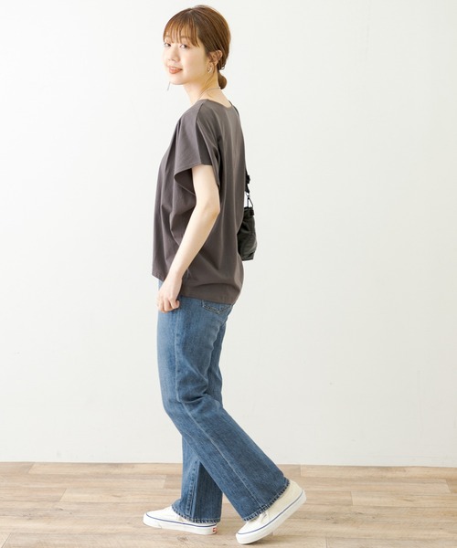 URBAN RESEARCH Sonny Label(アーバンリサーチサニーレーベル)の「ドルマンスリーブフレンチプルオーバー(Tシャツ/カットソー・レディース・ブルー/チャコールグレー/ホワイト/ベージュ・FREE)」の22枚目の写真
