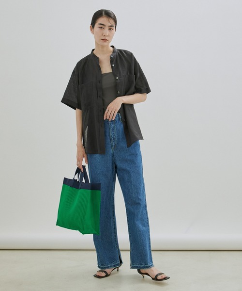 ジャガード2WAY配色トート