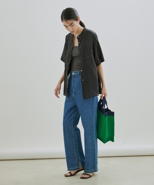 SALON adam et rope'（サロン アダム エ ロペ）の「ジャガード配色2WAYトート（トートバッグ・レディース・ブラック/カーキ/グリーン・FREE）」の8枚目の写真