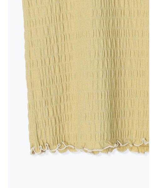 Samansa Mos2（サマンサ モスモス）の「カットシャーリング配色メローノースリーブ（タンクトップ・レディース・オフホワイト/ブラック/ブラウン/グリーン・F）」の22枚目の写真