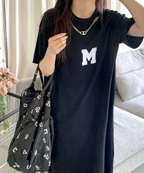 Riff(リフ)の「Tシャツワンピース ロゴM(ワンピース・レディース・ブラック/グレー/グリーン/ホワイト/ブルー・M)」の14枚目の写真