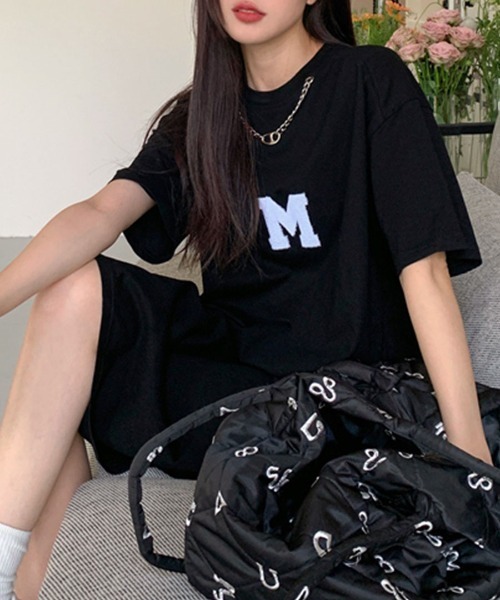 Riff(リフ)の「Tシャツワンピース ロゴM(ワンピース・レディース・ブラック/グレー/グリーン/ホワイト/ブルー・M)」の15枚目の写真