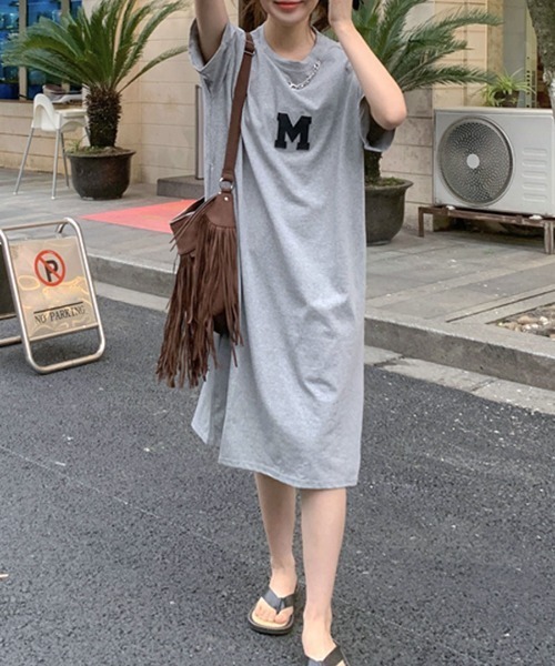 Riff(リフ)の「Tシャツワンピース ロゴM(ワンピース・レディース・ブラック/グレー/グリーン/ホワイト/ブルー・M)」の21枚目の写真