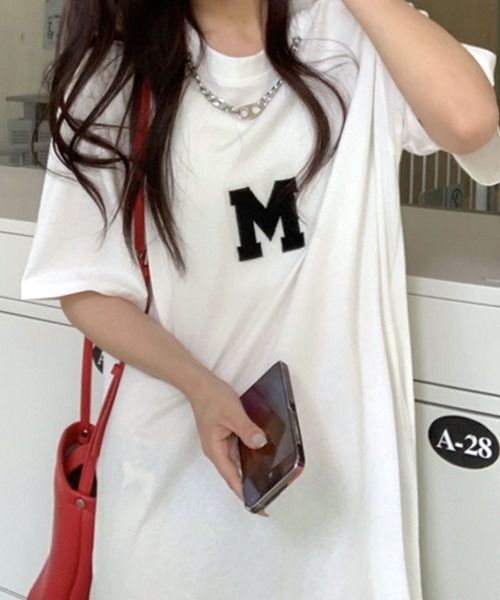 Riff(リフ)の「Tシャツワンピース ロゴM(ワンピース・レディース・ブラック/グレー/グリーン/ホワイト/ブルー・M)」の8枚目の写真