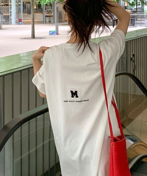 Riff(リフ)の「Tシャツワンピース ロゴM(ワンピース・レディース・ブラック/グレー/グリーン/ホワイト/ブルー・M)」の11枚目の写真