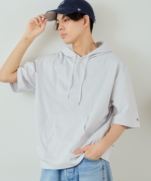 JEMORGAN/ジェーイーモーガン 16/-天竺袖ワッペン半袖Tパーカー（パーカー）｜JEMORGAN（ジェーイーモーガン）