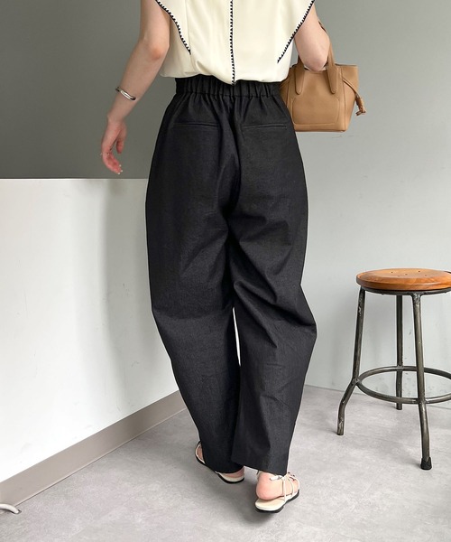 CAPRICIEUX LE'MAGE（カプリシューレマージュ）の「カーブパンツ（その他パンツ・レディース・ホワイト/ブラック・38/36）」の18枚目の写真