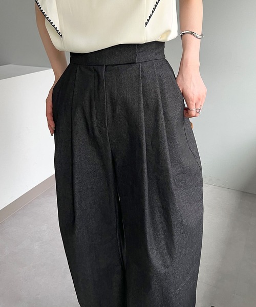 CAPRICIEUX LE'MAGE（カプリシューレマージュ）の「カーブパンツ（その他パンツ・レディース・ホワイト/ブラック・38/36）」の13枚目の写真