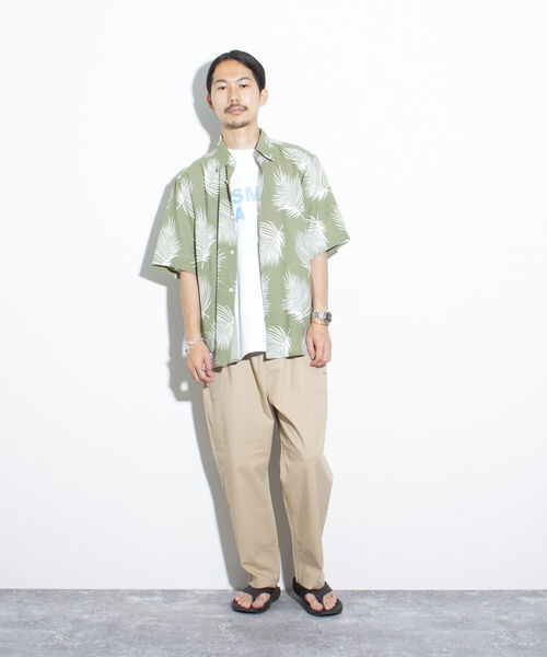 GLOSTER(グロスター)の「【GLOSTER/グロスター】レギュラーカラー リーフ柄シャツ アロハ ボタニカル ビッグシルエット(シャツ/ブラウス・メンズ・ブラック系その他/グリーン系その他/ブルー系その他・S/M/L)」の20枚目の写真