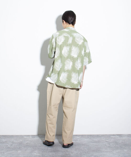 GLOSTER(グロスター)の「【GLOSTER/グロスター】レギュラーカラー リーフ柄シャツ アロハ ボタニカル ビッグシルエット(シャツ/ブラウス・メンズ・ブラック系その他/グリーン系その他/ブルー系その他・S/M/L)」の21枚目の写真