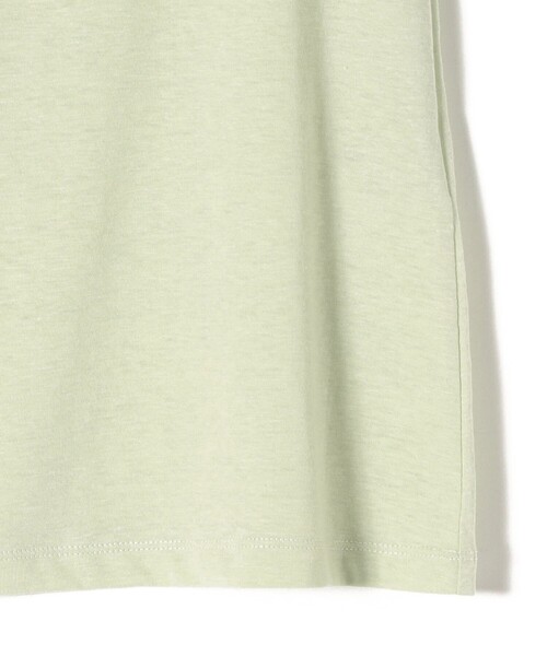 SHIPS Days(シップスデイズ)の「SHIPS Days:布帛 コンビ フレンチスリーブ カットソー(Tシャツ/カットソー・レディース・ブラック/オフホワイト/ライトグリーン・ONE SIZE)」の9枚目の写真