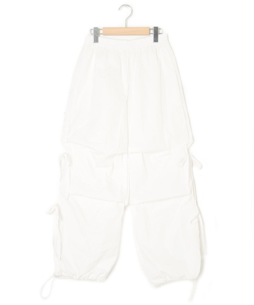 w closet（ダブルクローゼット）の「サイドリボンシャカシャカパンツ（その他パンツ・レディース・ピンク/オフホワイト/カーキ/ブラック/サックスブルー・FREE）」の7枚目の写真