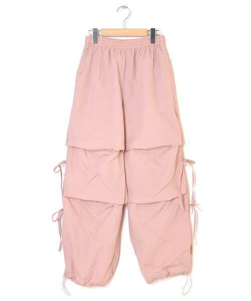 w closet（ダブルクローゼット）の「サイドリボンシャカシャカパンツ（その他パンツ・レディース・ピンク/オフホワイト/カーキ/ブラック/サックスブルー・FREE）」の10枚目の写真