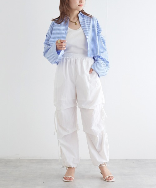 w closet（ダブルクローゼット）の「サイドリボンシャカシャカパンツ