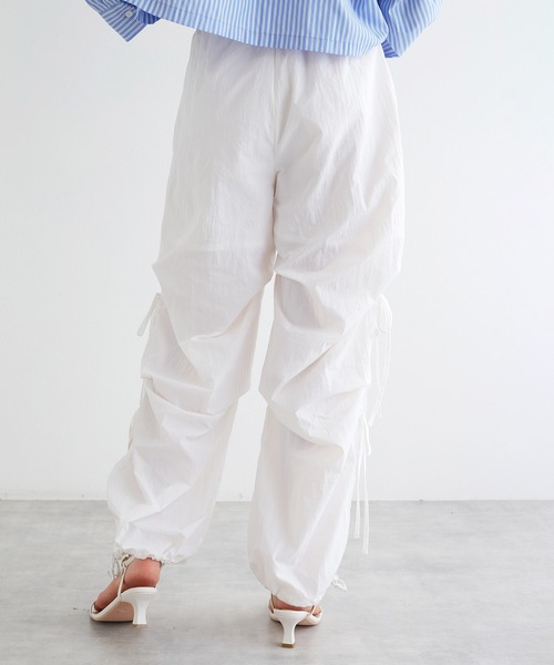 w closet（ダブルクローゼット）の「サイドリボンシャカシャカパンツ（その他パンツ・レディース・ピンク/オフホワイト/カーキ/ブラック/サックスブルー・FREE）」の18枚目の写真