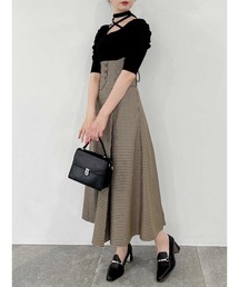 dazzlin | 【WEB限定カラーあり】チョーカーギャザーコルセットワンピース(ワンピース)