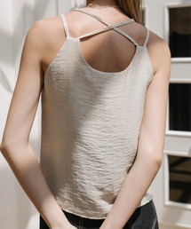 WILLFULLY | back cross double strap cami(キャミソール)