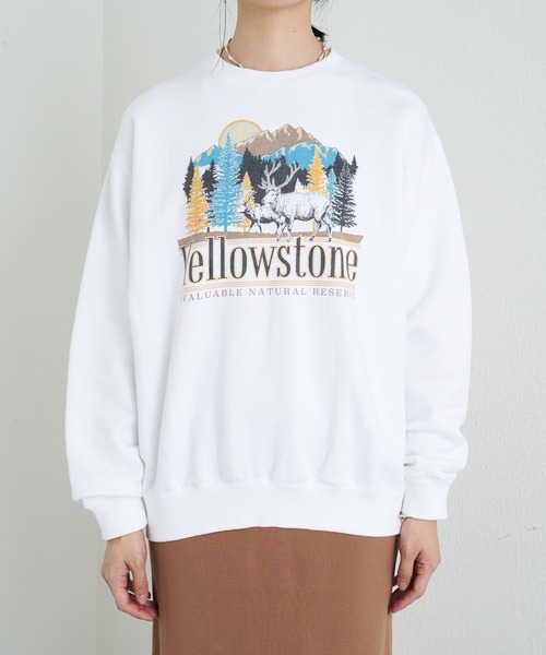 GOOD ROCK SPEED】Yellowstoneスウェットホワイト