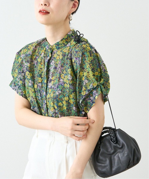 JOURNALSTANDARDL'ESSAGE タックスリーブシャツ　グリーン JOURNALSTANDARDL'ESSAGE タックスリーブシャツ グリーン | 半袖