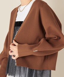 NOLLEY’S | 《手洗い可能》ミニパールVネックカーディガン(カーディガン/ボレロ)