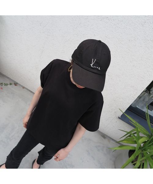 tone（トーン）の「【kocea】KOCEA LOGO CAP(MA)（キャップ・レディース・ブラック/チャコールグレー・FREE）」の4枚目の写真