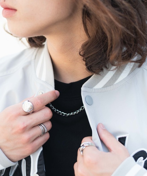 WEGO(ウィゴー)の「WEGO/ワッペンスタジャン(スタジャン・メンズ・ライトグレー/ホワイト/ネイビー/ブラック・LARGE/MEDIUM)」の20枚目の写真