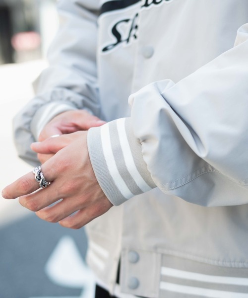 WEGO(ウィゴー)の「WEGO/ワッペンスタジャン(スタジャン・メンズ・ライトグレー/ホワイト/ネイビー/ブラック・LARGE/MEDIUM)」の22枚目の写真