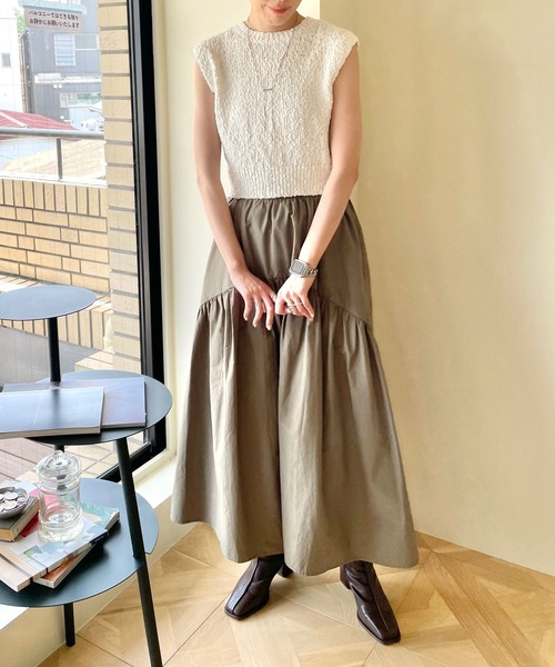 LOWRYS FARM(ローリーズファーム)の「ブークレベスト 968886(ベスト・レディース・ブラック/パープル/ホワイト・FREE)」の6枚目の写真