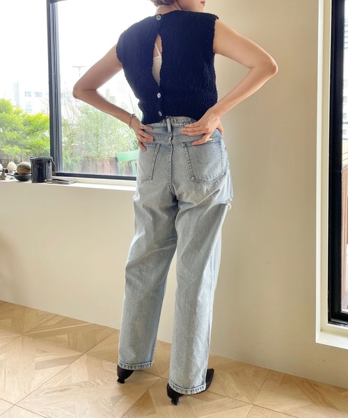 LOWRYS FARM(ローリーズファーム)の「ブークレベスト 968886(ベスト・レディース・ブラック/パープル/ホワイト・FREE)」の9枚目の写真