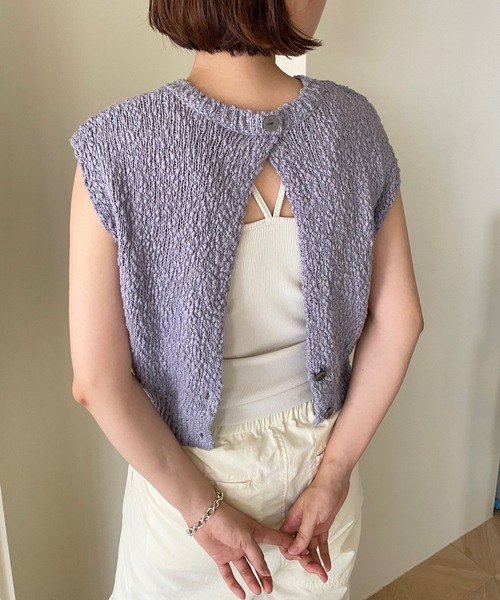 LOWRYS FARM(ローリーズファーム)の「ブークレベスト 968886(ベスト・レディース・ブラック/パープル/ホワイト・FREE)」の11枚目の写真