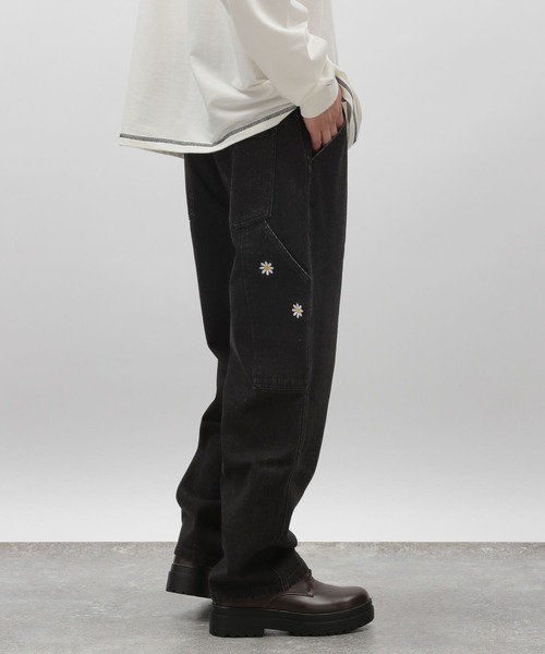 LAKOLE（ラコレ）の「刺繍デニムペインター / 967927（デニムパンツ・メンズ・ネイビー/グレー/ブラック・MEDIUM/LARGE）」の6枚目の写真
