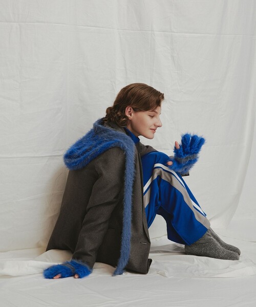 Ray BEAMS（レイビームス）の「Ray BEAMS / ボーダー グローブ（手袋・レディース・レッド/ブルー・ONE SIZE）」の5枚目の写真