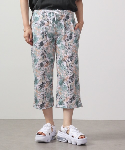 Ree&Mee（リーアンドミー）の「Ree&Mee ひんやり冷感加工 リラックス イージー パンツ 7分丈（ルームウェア/パジャマ・レディース・ベージュ系その他/ブルー系その他/レッド系その他/ホワイト系その他/ブラック系その他/ブラック系その他2/ブルー系その他2/ブルー系その他3・FREE）」の2枚目の写真