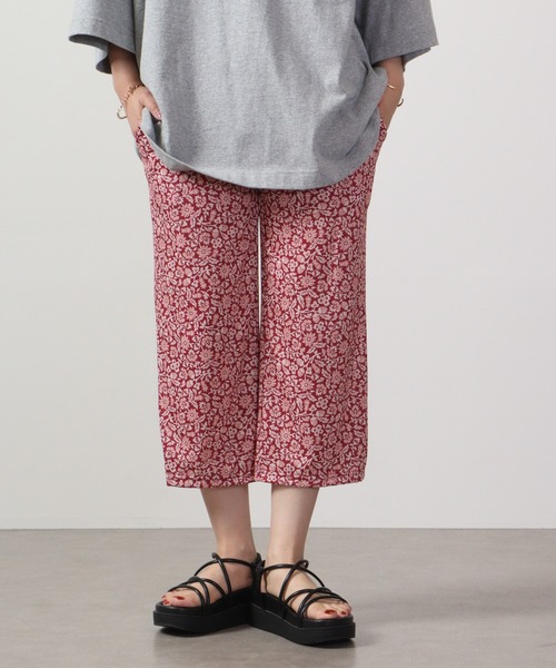 Ree&Mee（リーアンドミー）の「Ree&Mee ひんやり冷感加工 リラックス イージー パンツ 7分丈（ルームウェア/パジャマ・レディース・ベージュ系その他/ブルー系その他/レッド系その他/ホワイト系その他/ブラック系その他/ブラック系その他2/ブルー系その他2/ブルー系その他3・FREE）」の8枚目の写真