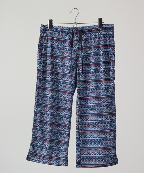 Ree&Mee（リーアンドミー）の「Ree&Mee ひんやり冷感加工 リラックス イージー パンツ 7分丈（ルームウェア/パジャマ・レディース・ベージュ系その他/ブルー系その他/レッド系その他/ホワイト系その他/ブラック系その他/ブラック系その他2/ブルー系その他2/ブルー系その他3・FREE）」の19枚目の写真