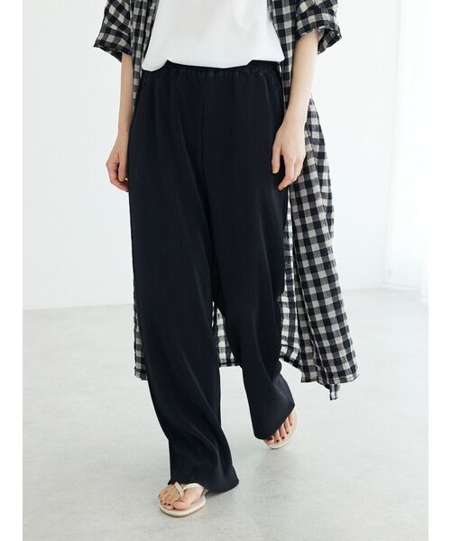 CRAFT STANDARD BOUTIQUE（クラフトスタンダードブティック）の「カットプリーツパンツ（その他パンツ・レディース・ブラック/ボルドー/ベージュ・L/M）」の8枚目の写真