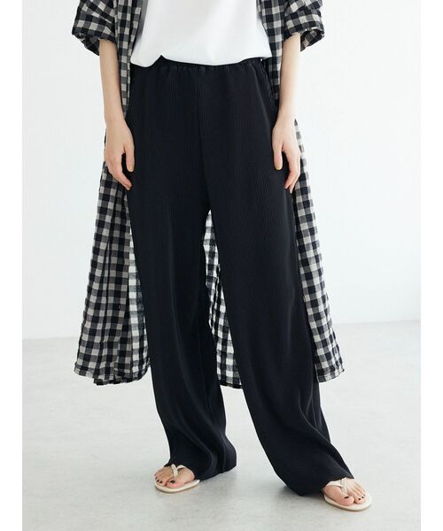 CRAFT STANDARD BOUTIQUE（クラフトスタンダードブティック）の「カットプリーツパンツ（その他パンツ・レディース・ブラック/ボルドー/ベージュ・L/M）」の9枚目の写真