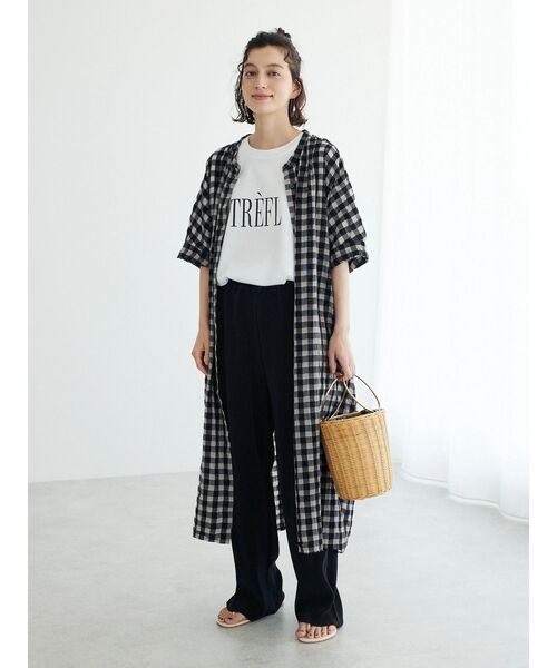 CRAFT STANDARD BOUTIQUE（クラフトスタンダードブティック）の「カットプリーツパンツ（その他パンツ・レディース・ブラック/ボルドー/ベージュ・L/M）」の10枚目の写真