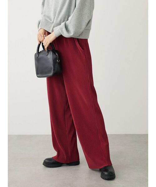 CRAFT STANDARD BOUTIQUE（クラフトスタンダードブティック）の「カットプリーツパンツ（その他パンツ・レディース・ブラック/ボルドー/ベージュ・L/M）」の17枚目の写真