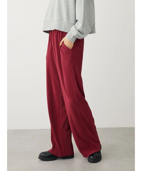 CRAFT STANDARD BOUTIQUE（クラフトスタンダードブティック）の「カットプリーツパンツ（その他パンツ・レディース・ブラック/ボルドー/ベージュ・L/M）」の18枚目の写真