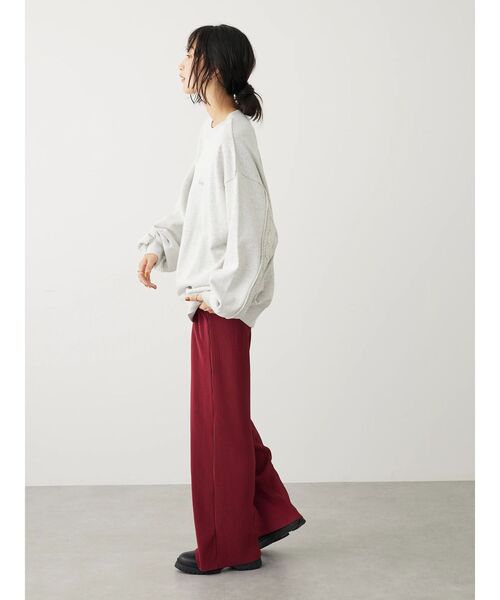 CRAFT STANDARD BOUTIQUE（クラフトスタンダードブティック）の「カットプリーツパンツ（その他パンツ・レディース・ブラック/ボルドー/ベージュ・L/M）」の21枚目の写真