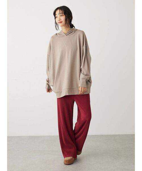 CRAFT STANDARD BOUTIQUE（クラフトスタンダードブティック）の「カットプリーツパンツ（その他パンツ・レディース・ブラック/ボルドー/ベージュ・L/M）」の22枚目の写真