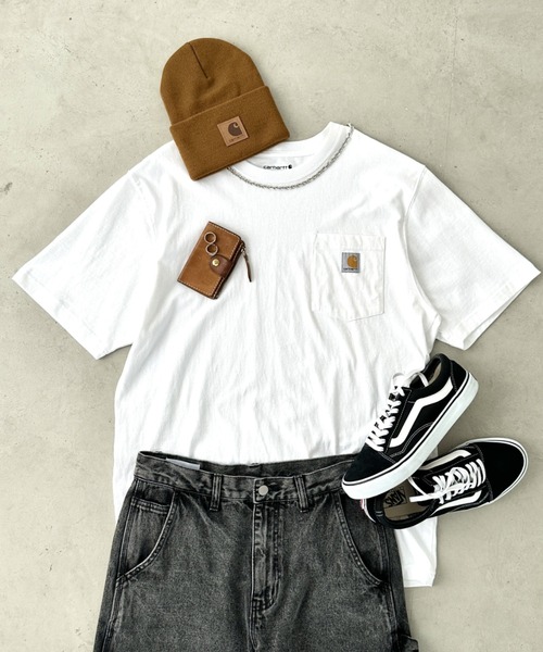 セール】Carhartt(カーハート)/レザーパッチ ダブルニット