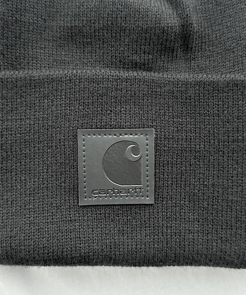 セール】Carhartt(カーハート)/レザーパッチ ダブルニットキャップ